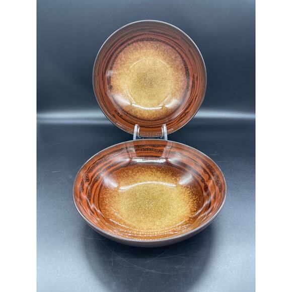 Roscher Oak Hill Stoneware Set of 2 Soup Bowls 7.75" - Picture 1 of 7